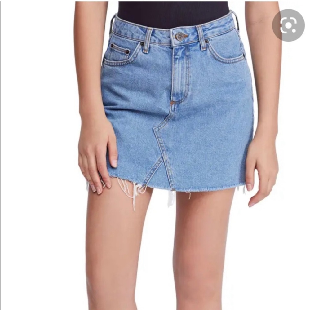 Urban Outfitters Raw Edge Denim Skirt
